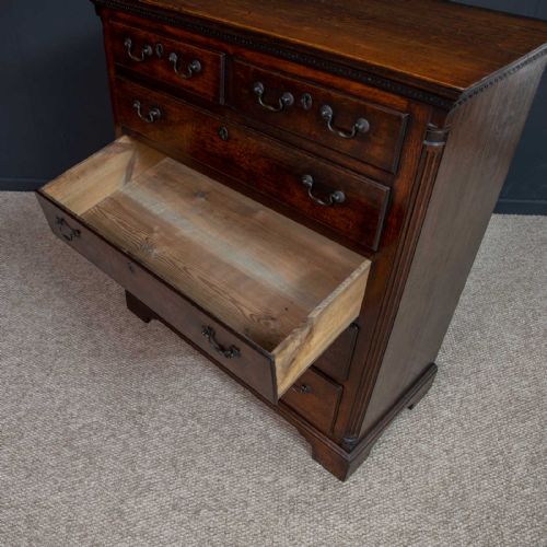 GEORGIAN OAK CHEST OF DRAWERS - ADDITIONAL PHOTO 11