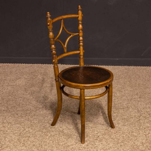 SET OF FOUR EDWARDIAN BENTWOOD CHAIRS - ADDITIONAL PHOTO 1