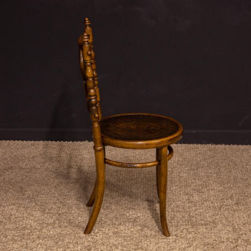 SET OF FOUR EDWARDIAN BENTWOOD CHAIRS - ADDITIONAL PHOTO 4