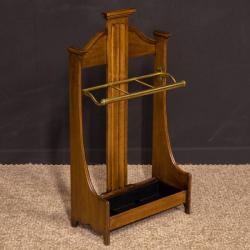 edwardian oak stick stand - CATEGORY: ANTIQUE MISCELLANEOUS - DATED EDWARDIAN