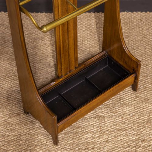 EDWARDIAN OAK STICK STAND - ADDITIONAL PHOTO 5