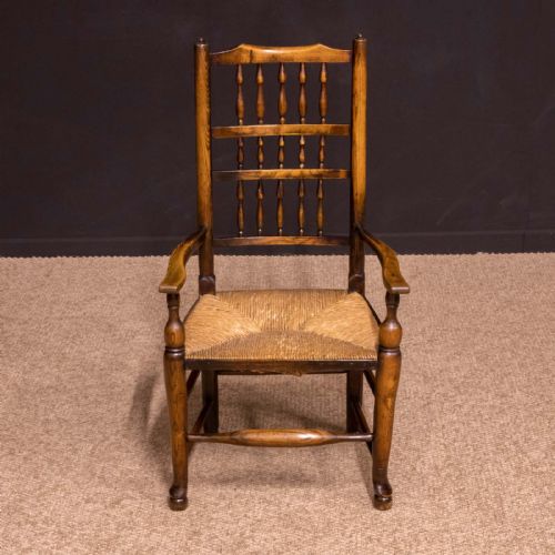 SET OF EIGHT GEORGIAN LANCASHIRE SPINDLEBACK CHAIRS - ADDITIONAL PHOTO 2