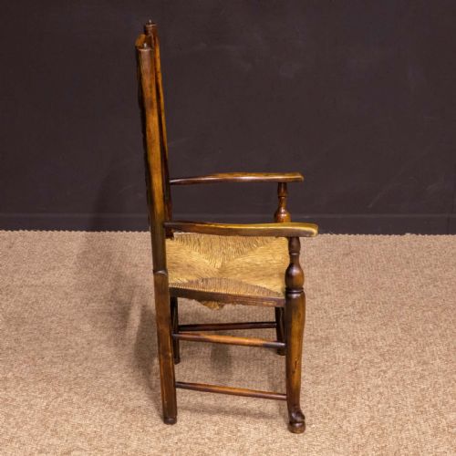 SET OF EIGHT GEORGIAN LANCASHIRE SPINDLEBACK CHAIRS - ADDITIONAL PHOTO 4