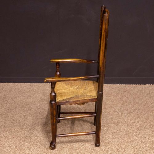 SET OF EIGHT GEORGIAN LANCASHIRE SPINDLEBACK CHAIRS - ADDITIONAL PHOTO 9