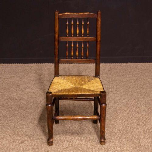 SET OF EIGHT GEORGIAN LANCASHIRE SPINDLEBACK CHAIRS - ADDITIONAL PHOTO 12
