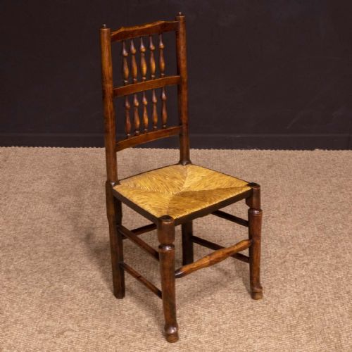 SET OF EIGHT GEORGIAN LANCASHIRE SPINDLEBACK CHAIRS - ADDITIONAL PHOTO 13