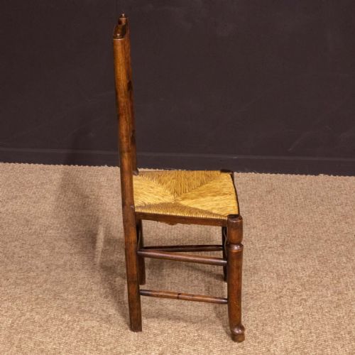 SET OF EIGHT GEORGIAN LANCASHIRE SPINDLEBACK CHAIRS - ADDITIONAL PHOTO 14