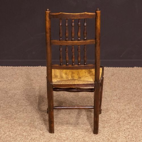 SET OF EIGHT GEORGIAN LANCASHIRE SPINDLEBACK CHAIRS - ADDITIONAL PHOTO 15