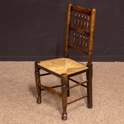 SET OF EIGHT GEORGIAN LANCASHIRE SPINDLEBACK CHAIRS - ADDITIONAL PHOTO 17