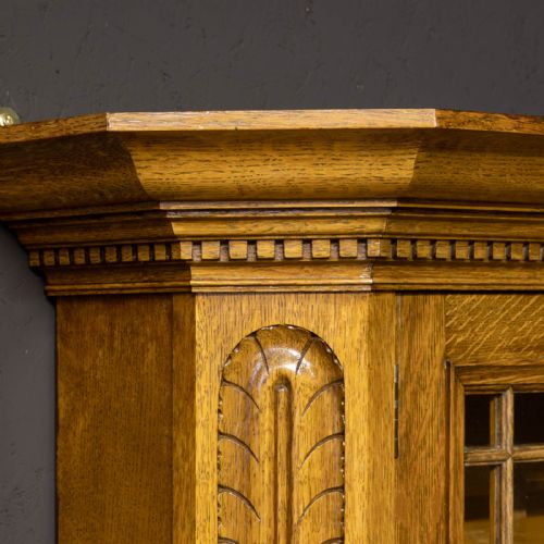 EDWARDIAN OAK WALL CABINET - ADDITIONAL PHOTO 7
