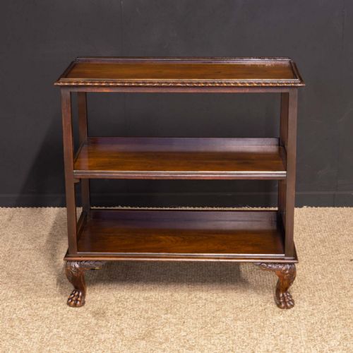 edwardian walnut dumbwaiter - CATEGORY: ANTIQUE SIDEBOARDS - DATED EDWARDIAN