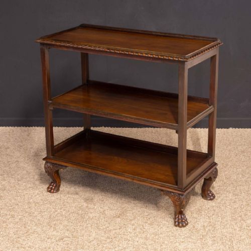 EDWARDIAN WALNUT DUMBWAITER - ADDITIONAL PHOTO 3