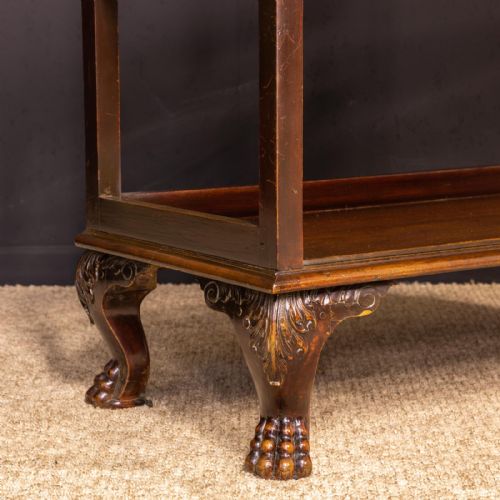 EDWARDIAN WALNUT DUMBWAITER - ADDITIONAL PHOTO 4