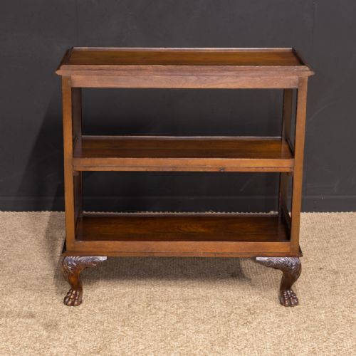 EDWARDIAN WALNUT DUMBWAITER - ADDITIONAL PHOTO 6