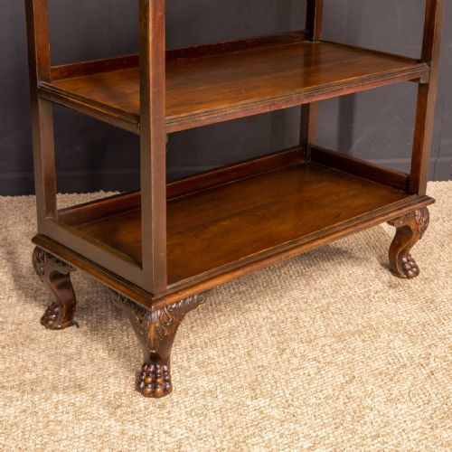 EDWARDIAN WALNUT DUMBWAITER - ADDITIONAL PHOTO 7