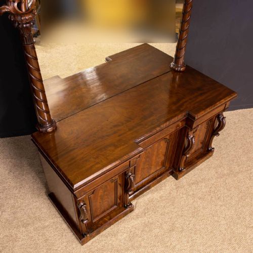 MID VICTORIAN MAHOGANY SIDEBOARD - ADDITIONAL PHOTO 8