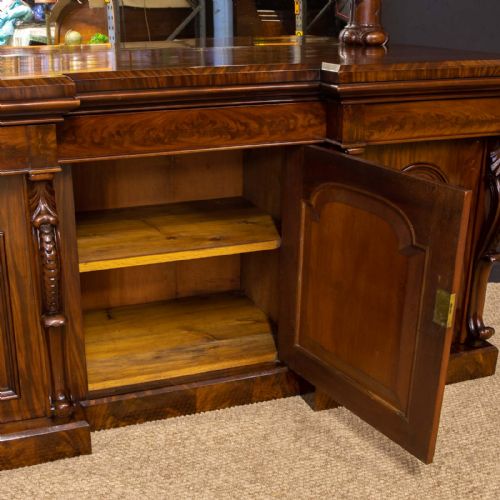 MID VICTORIAN MAHOGANY SIDEBOARD - ADDITIONAL PHOTO 9