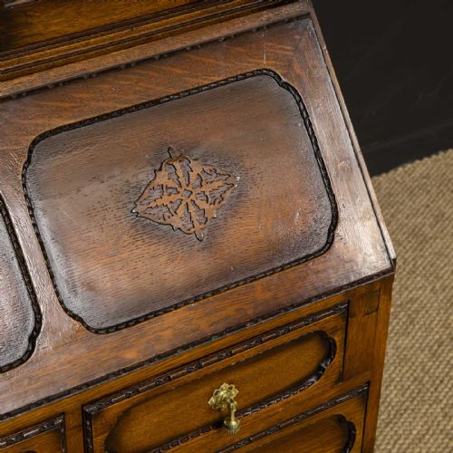 OAK BUREAU BOOKCASE - ADDITIONAL PHOTO 11