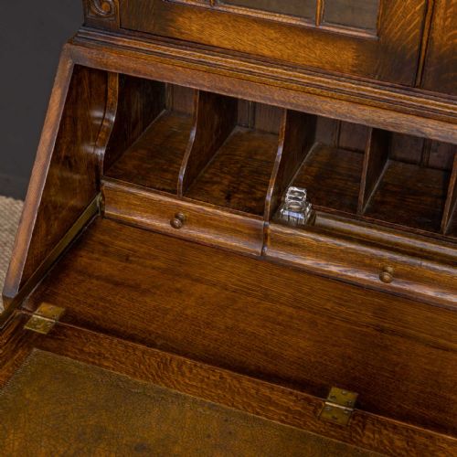 OAK BUREAU BOOKCASE - ADDITIONAL PHOTO 12