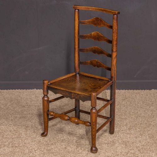 SET OF EIGHT GEORGIAN LADDERBACK CHAIRS - ADDITIONAL PHOTO 9