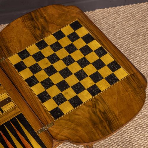 VICTORIAN WALNUT SEWING TABLE - ADDITIONAL PHOTO 3