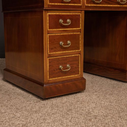 LATE VICTORIAN SHERATON REVIVAL ROLL TOP DESK - ADDITIONAL PHOTO 9