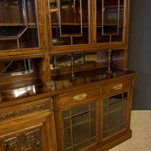 EDWARDIAN ROSEWOOD LONG BOOKCASE FROM HARRODS MANCHESTER - ADDITIONAL PHOTO 10