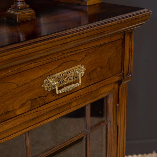 EDWARDIAN ROSEWOOD LONG BOOKCASE FROM HARRODS MANCHESTER - ADDITIONAL PHOTO 12