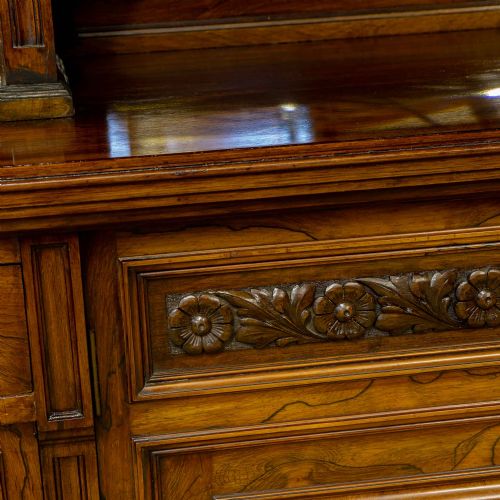 EDWARDIAN ROSEWOOD LONG BOOKCASE FROM HARRODS MANCHESTER - ADDITIONAL PHOTO 14