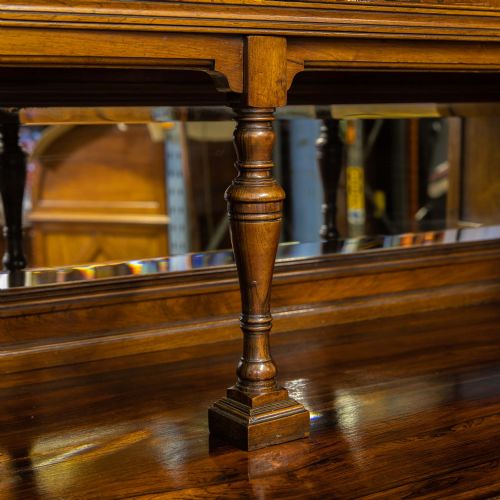 EDWARDIAN ROSEWOOD LONG BOOKCASE FROM HARRODS MANCHESTER - ADDITIONAL PHOTO 15