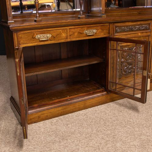 EDWARDIAN ROSEWOOD LONG BOOKCASE FROM HARRODS MANCHESTER - ADDITIONAL PHOTO 27