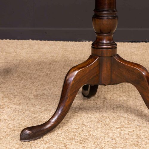 GEORGE III MAHOGANY CANON BARREL COLUMN TRIPOD TABLE - ADDITIONAL PHOTO 12