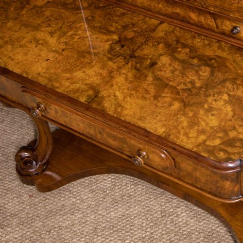 VICTORIAN BURR WALNUT DUCHESS DRESSING TABLE - ADDITIONAL PHOTO 9