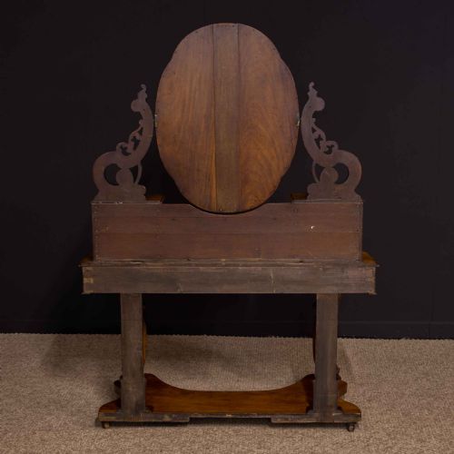 VICTORIAN BURR WALNUT DUCHESS DRESSING TABLE - ADDITIONAL PHOTO 23