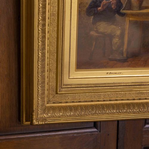 VICTORIAN OIL ON CANVAS BY WILLIAM BROMLEY - ADDITIONAL PHOTO 1