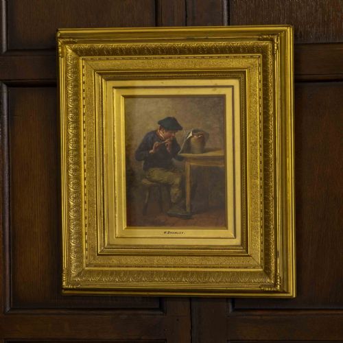 VICTORIAN OIL ON CANVAS BY WILLIAM BROMLEY - ADDITIONAL PHOTO 2