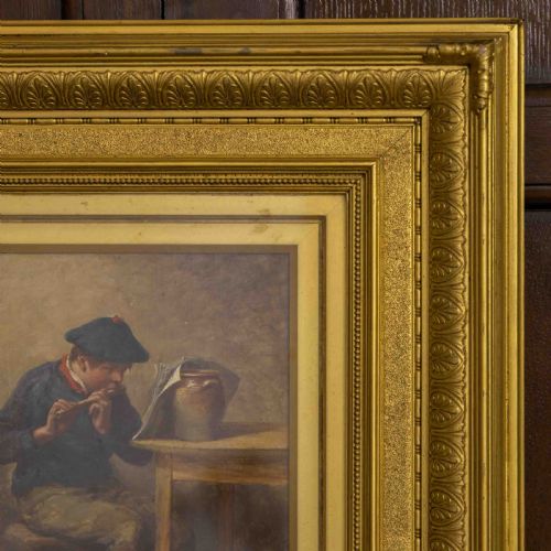 VICTORIAN OIL ON CANVAS BY WILLIAM BROMLEY - ADDITIONAL PHOTO 5