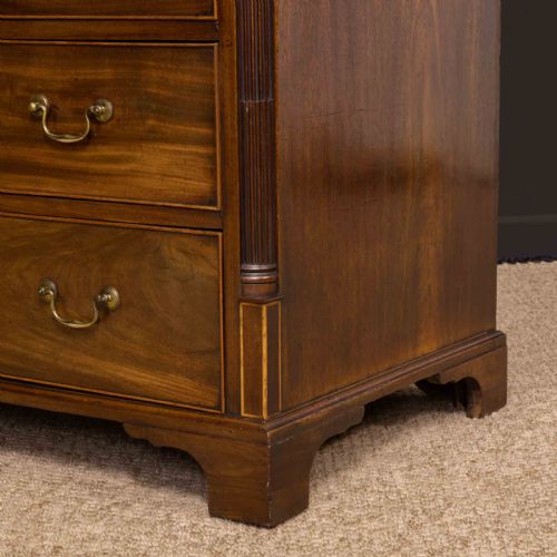 SMALL GEORGE 3RD MAHOGANY CHEST OF DRAWERS - ADDITIONAL PHOTO 10