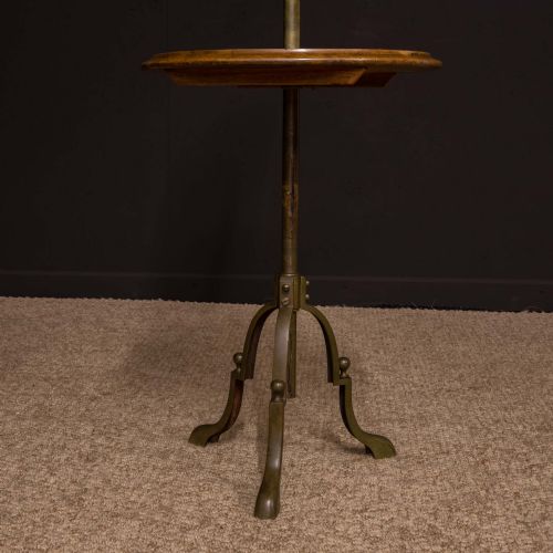 EDWARDIAN WALNUT AND BRASS GENTLEMEN'S SHAVING STAND - ADDITIONAL PHOTO 2