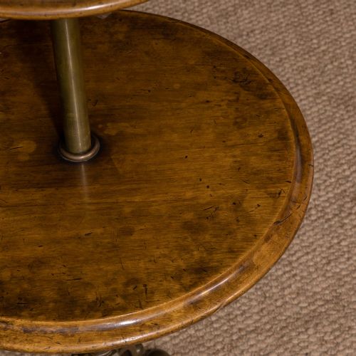 EDWARDIAN WALNUT AND BRASS GENTLEMEN'S SHAVING STAND - ADDITIONAL PHOTO 25