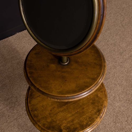 EDWARDIAN WALNUT AND BRASS GENTLEMEN'S SHAVING STAND - ADDITIONAL PHOTO 28