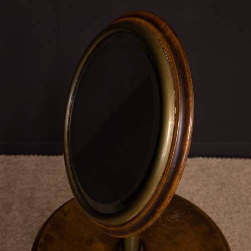 EDWARDIAN WALNUT AND BRASS GENTLEMEN'S SHAVING STAND - ADDITIONAL PHOTO 29