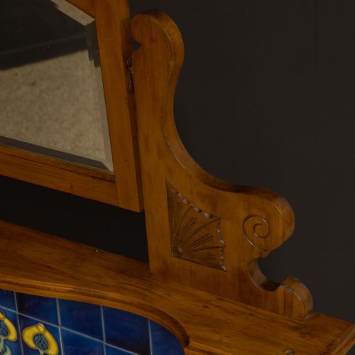 ART NOUVEAU WALNUT WASHSTAND - ADDITIONAL PHOTO 5