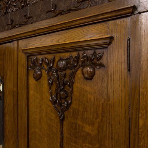 ART NOUVEAU OAK WARDROBE - ADDITIONAL PHOTO 6