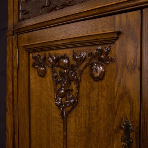 ART NOUVEAU OAK WARDROBE - ADDITIONAL PHOTO 8