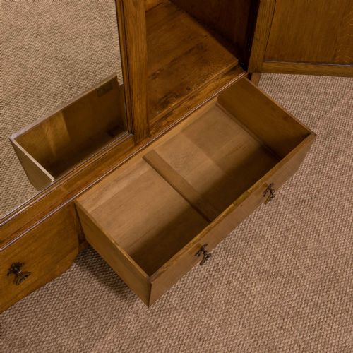 ART NOUVEAU OAK WARDROBE - ADDITIONAL PHOTO 20