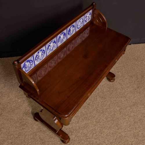 MID VICTORIAN MAHOGANY WASHSTAND - ADDITIONAL PHOTO 7