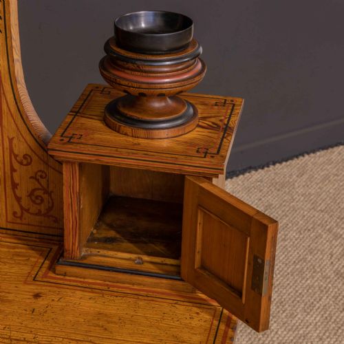 VICTORIAN NEO CLASSICAL PITCH PINE DRESSING TABLE - ADDITIONAL PHOTO 7