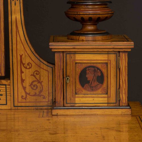 VICTORIAN NEO CLASSICAL PITCH PINE DRESSING TABLE - ADDITIONAL PHOTO 12