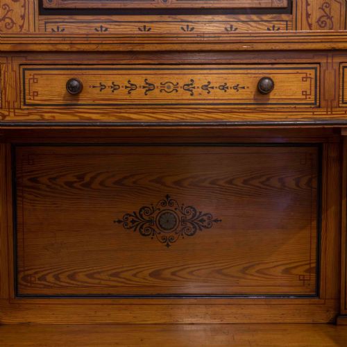 VICTORIAN NEO CLASSICAL PITCH PINE DRESSING TABLE - ADDITIONAL PHOTO 21